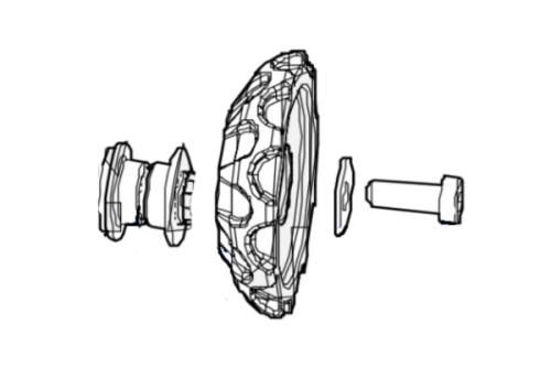 Stützrad-Kit für L60 Modelle 